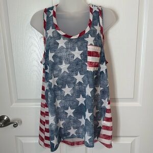 Signature Studio patriotic Stars and Stripes tank